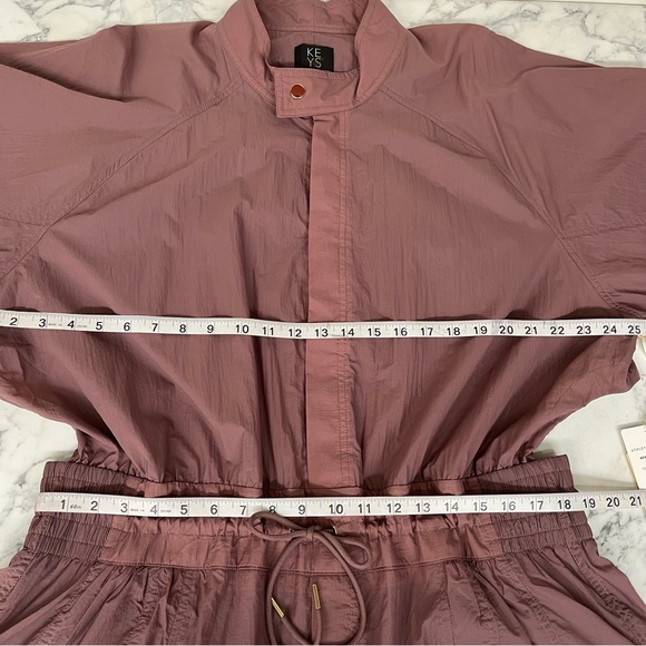 Athleta x Alicia Keys Utility Jumpsuit // Smoked Almond Brown Purple Size 22 - Picture 10 of 16